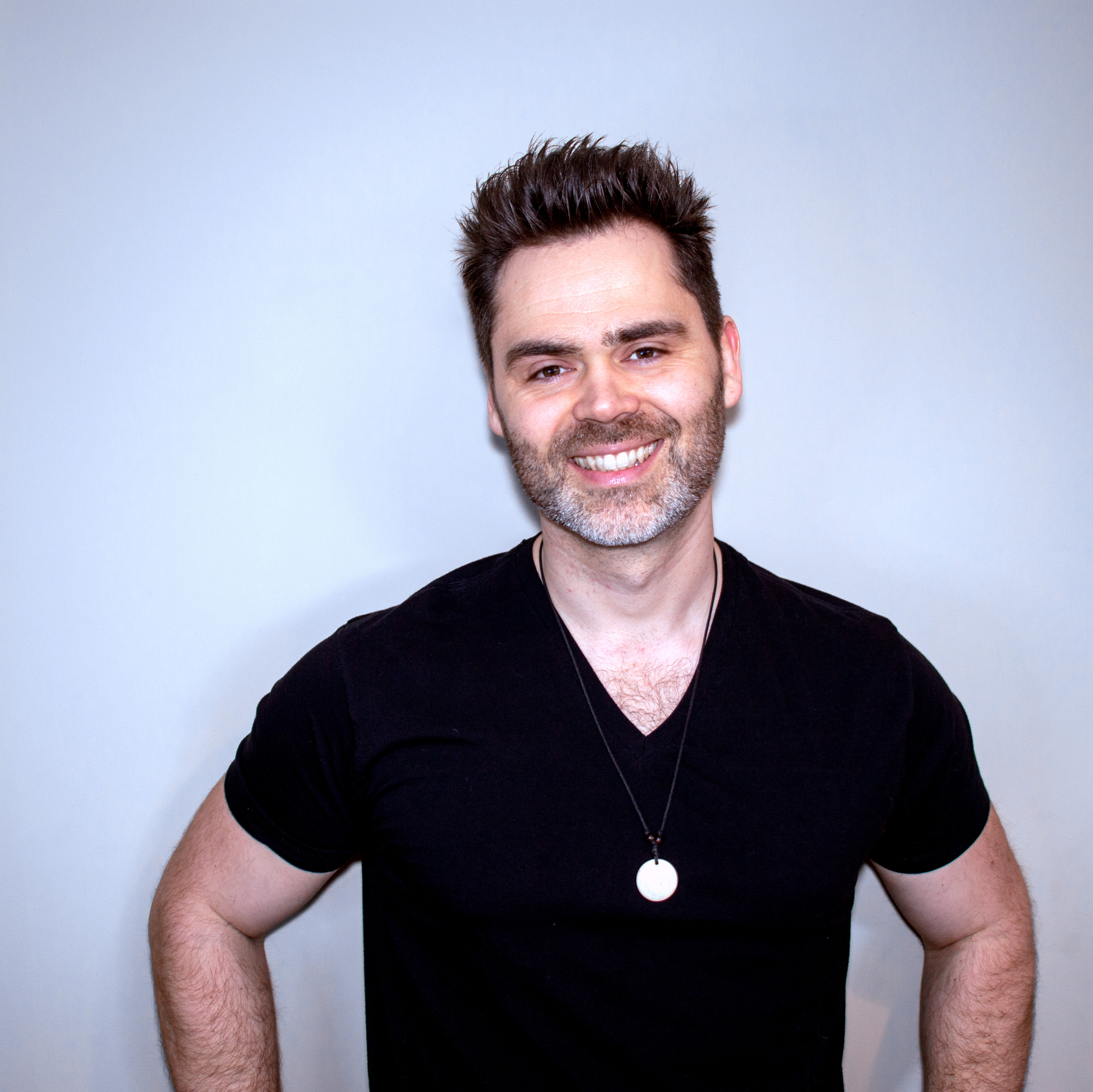 Kimo Mann In a Black Tee, Handsome AF